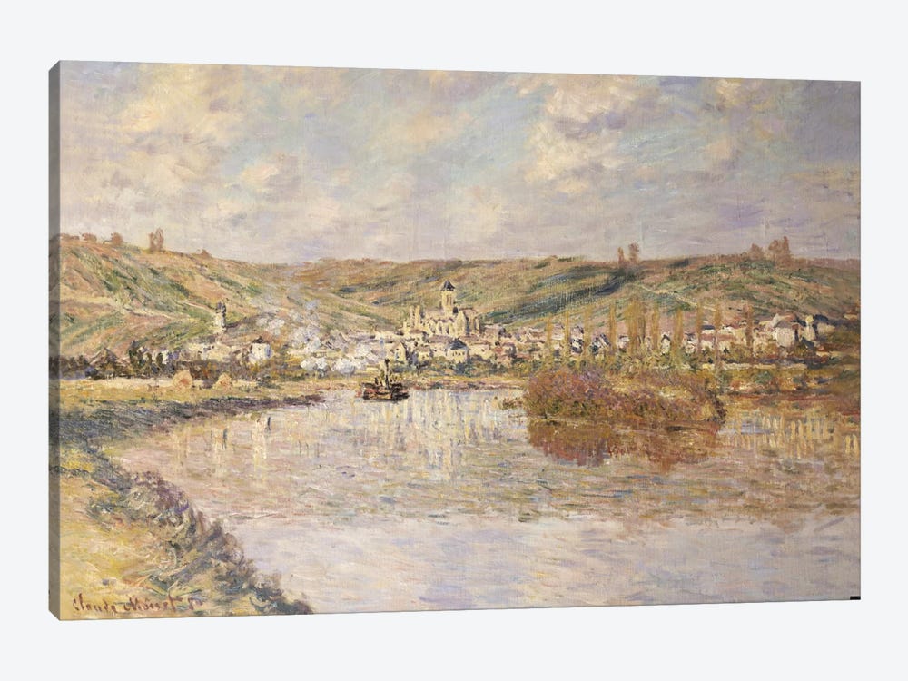 End of the Afternoon, Vetheuil  by Claude Monet 1-piece Canvas Print