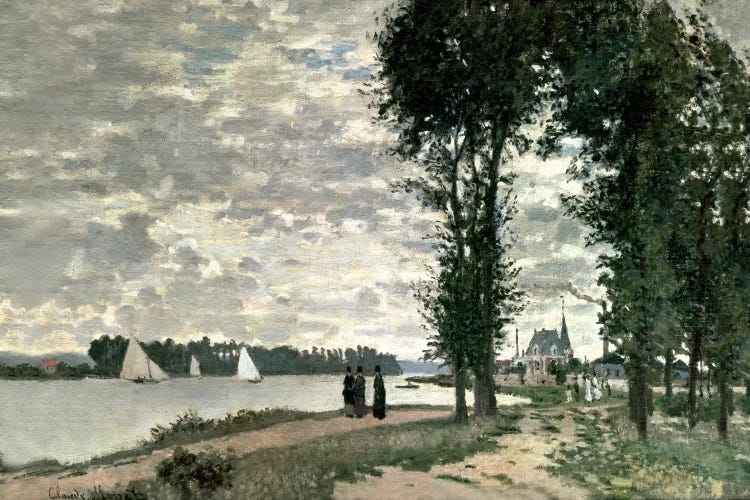 The Banks of the Seine at Argenteuil, 1872  by Claude Monet wall art