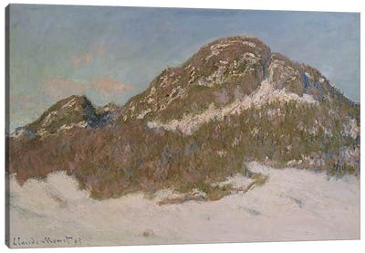 Mount Kolsaas in Sunlight, 1895  Canvas Art Print - Claude Monet
