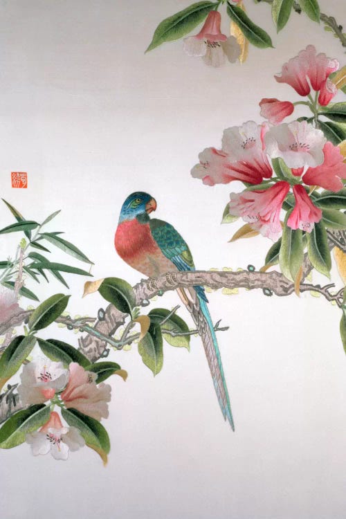 Jay on a flowering branch, Republic period 