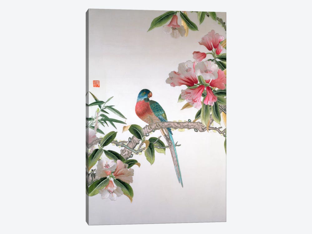 Jay on a flowering branch, Republic period  by Chinese School 1-piece Art Print