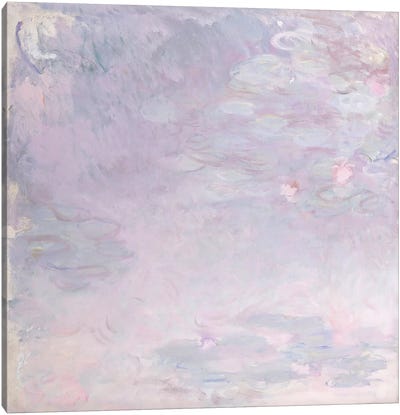 Pale Water Lilies, c.1917-25  Canvas Art Print - Impressionism Art