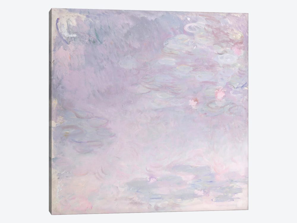 Pale Water Lilies, c.1917-25  by Claude Monet 1-piece Canvas Wall Art