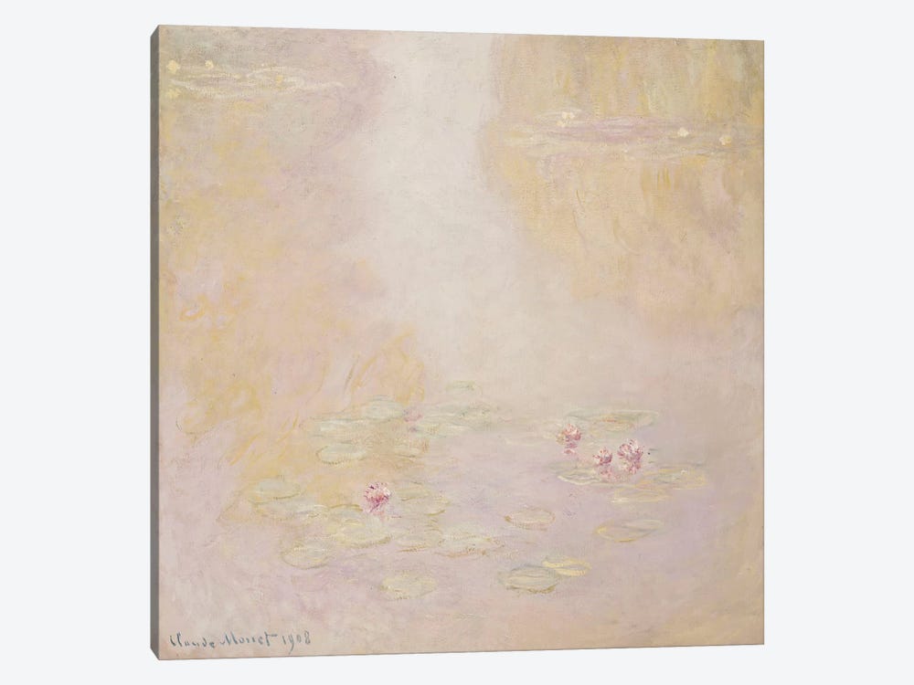 Water Lilies, Giverny, 1908  1-piece Canvas Print