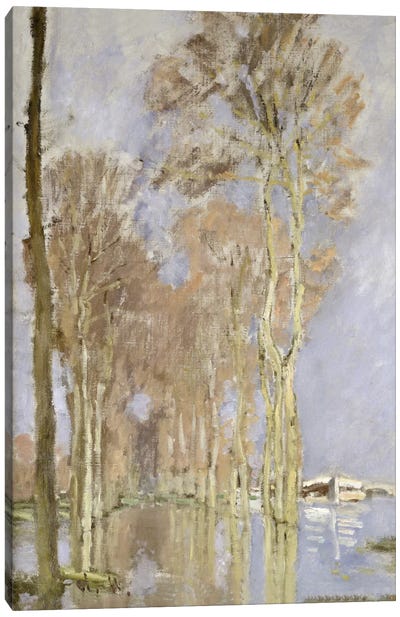 Flood  Canvas Art Print - Claude Monet