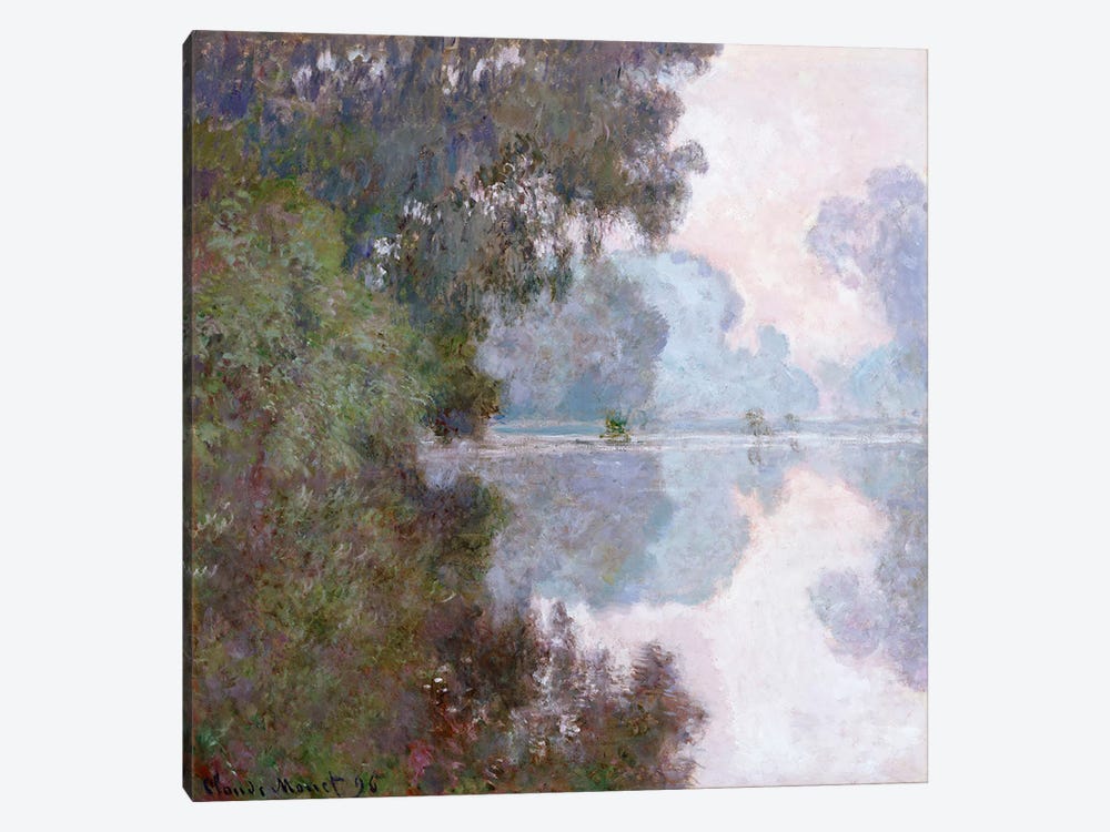 Morning on the Seine, near Giverny, 1896  by Claude Monet 1-piece Canvas Artwork