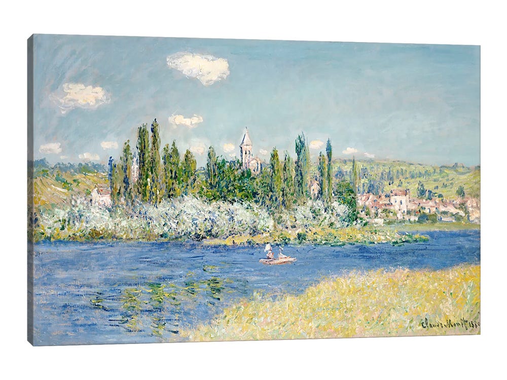 Vetheuil, 1880 by iCanvas | Monet Print Claude Art