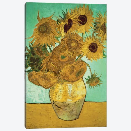 Sunflowers (Third Version), 1888 Canvas Print #BMN518} by Vincent van Gogh Canvas Artwork