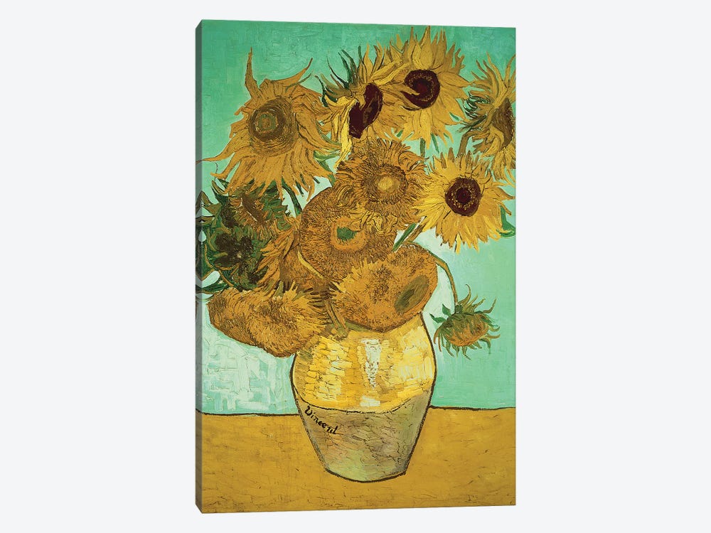 Sunflowers (Third Version), 1888 by Vincent van Gogh 1-piece Canvas Wall Art