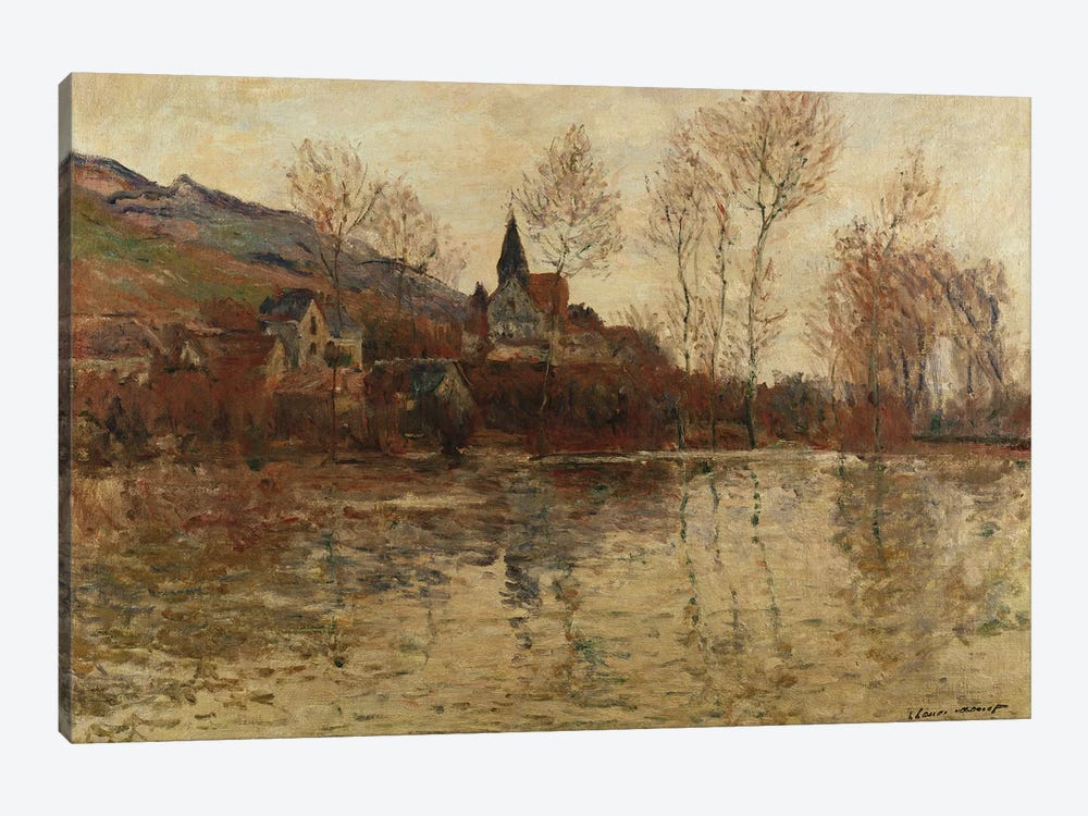 The Flood at Giverny, c.1886  by Claude Monet 1-piece Canvas Art