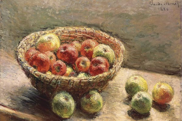 Claude Monet: A Bowl of Apples, 1880  by Claude Monet