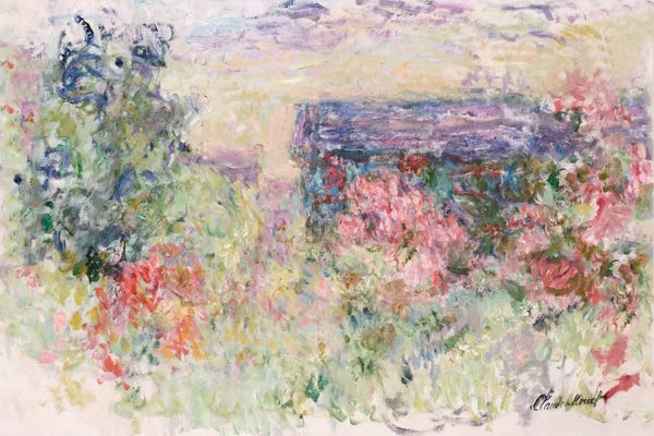 Claude Monet: The House Through the Roses, c.1925-26  by Claude Monet
