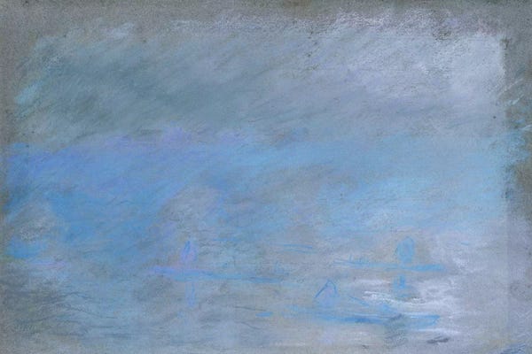 Claude Monet: Waterloo Bridge in Fog, 1901  by Claude Monet