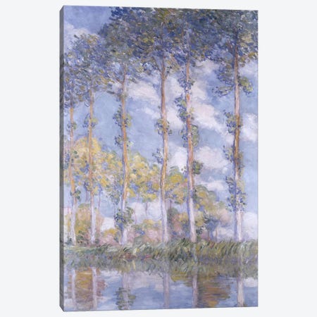 The Poplars, 1881  Canvas Print #BMN5209} by Claude Monet Canvas Art Print
