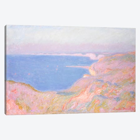 On the Cliffs near Dieppe, Sunset, 1897  Canvas Print #BMN5210} by Claude Monet Canvas Art