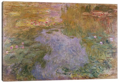 Water Lilies, 1919  Canvas Art Print - Claude Monet