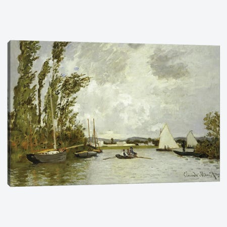 The Little Branch of the Seine at Argenteuil  Canvas Print #BMN5218} by Claude Monet Canvas Artwork