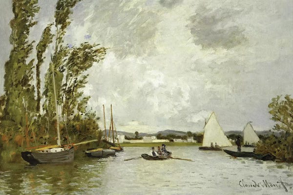 All Things Monet: The Little Branch of the Seine at Argenteuil  by Claude Monet