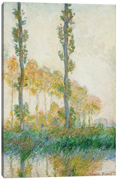 The Three Trees, Autumn, 1891  Canvas Art Print - Claude Monet