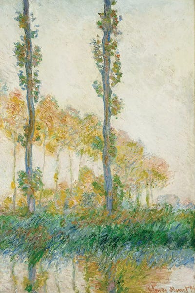 Claude Monet: The Three Trees, Autumn, 1891  by Claude Monet