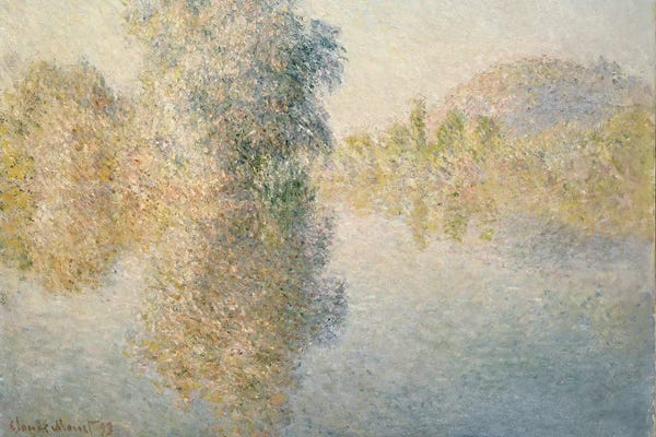 All Things Monet: Early Morning on the Seine at Giverny, 1893  by Claude Monet