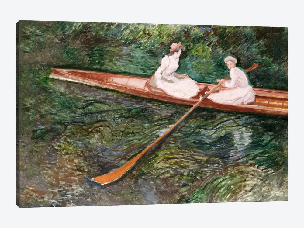 The Pink Rowing Boat  by Claude Monet 1-piece Canvas Art