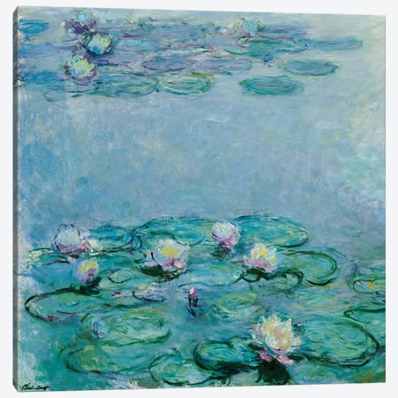 Water Lilies  Canvas Print #BMN5228} by Claude Monet Canvas Print