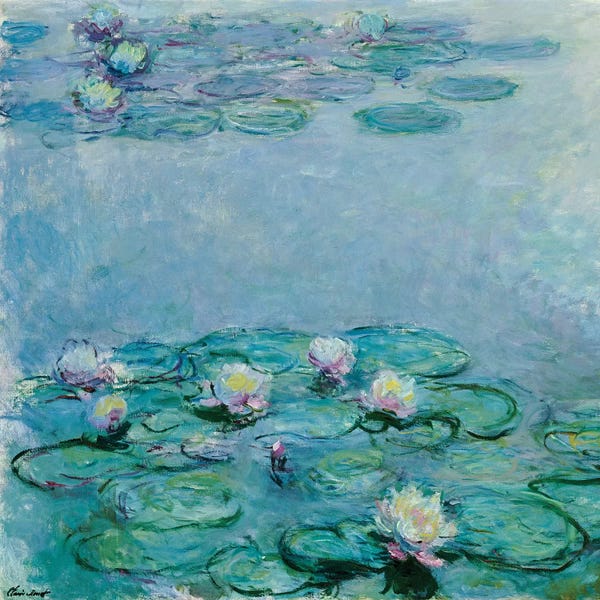 Re-Imagined Masters: Water Lilies  by Claude Monet