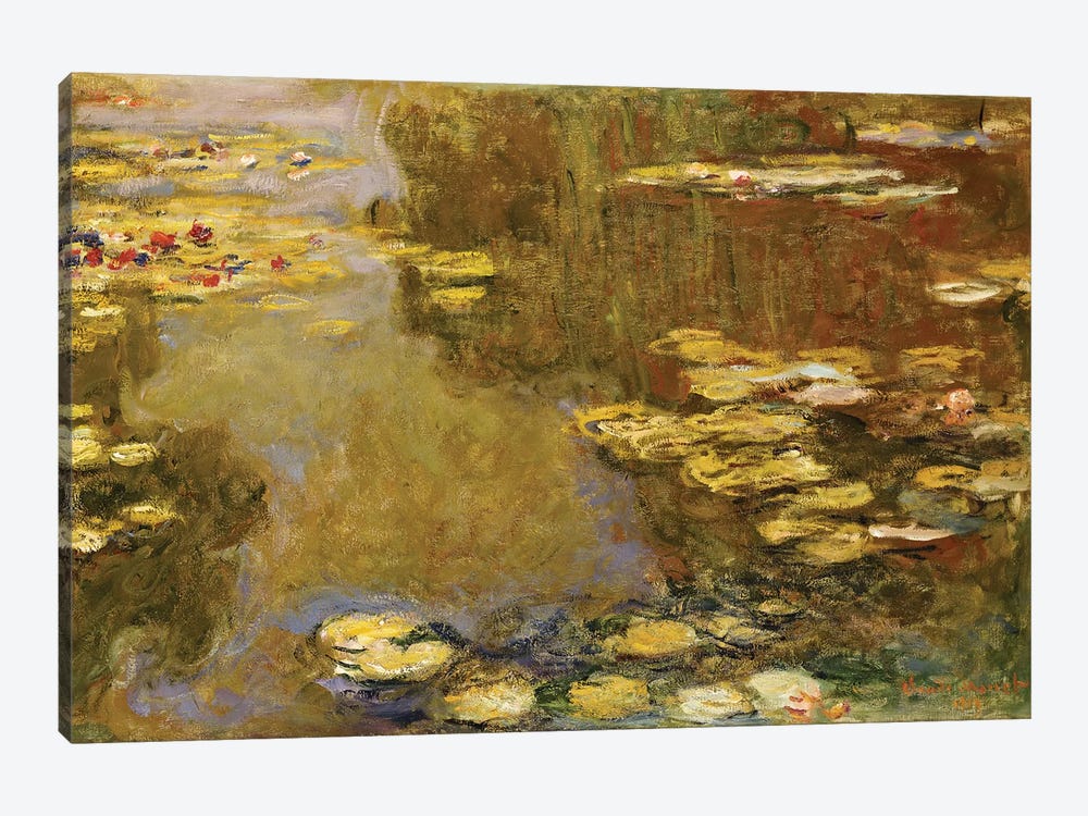 The Lily Pond  by Claude Monet 1-piece Canvas Art Print