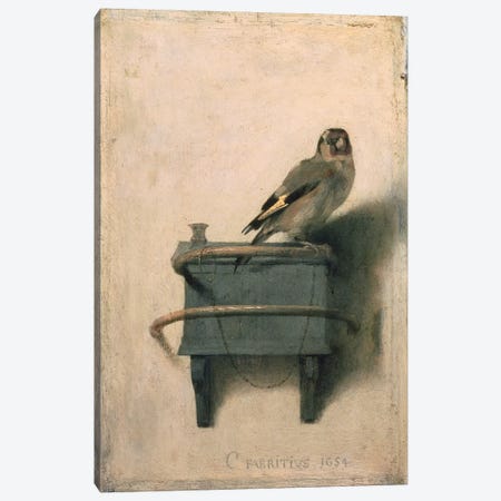 The Goldfinch, 1654  Canvas Print #BMN523} by Carel Fabritius Canvas Print