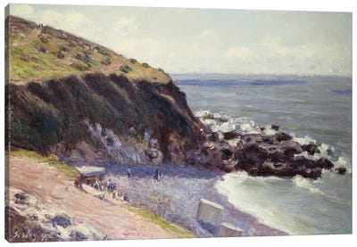 Lady's Cove, Langland Bay, 1897  Canvas Art Print - Alfred Sisley