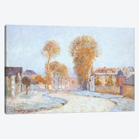 First Frost, 1876  Canvas Print #BMN5251} by Alfred Sisley Canvas Art