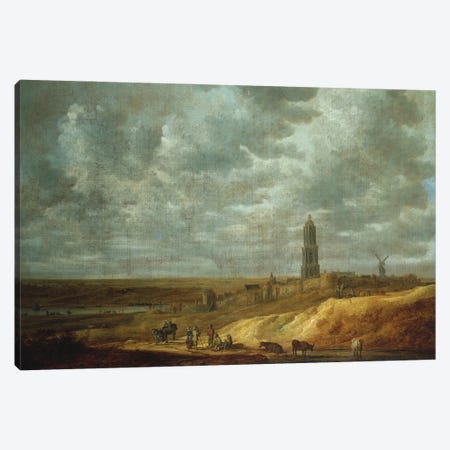 Peasants Feasting and Dancing near Drij Toren  Canvas Print #BMN5252} by David Teniers the Younger Canvas Artwork