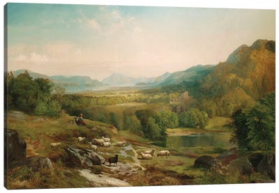 Minding the Flock, c.1867  Canvas Art Print