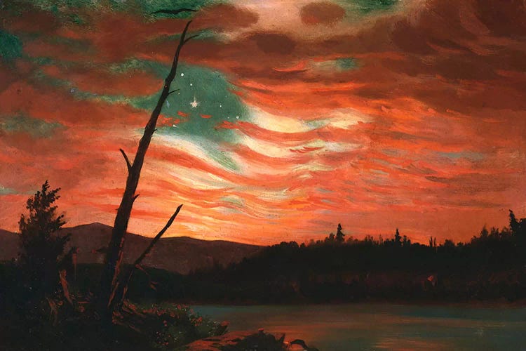 Our Banner in the Sky  by Frederic Edwin Church wall art