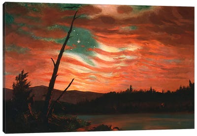 Our Banner in the Sky  Canvas Art Print - Hudson River School Art