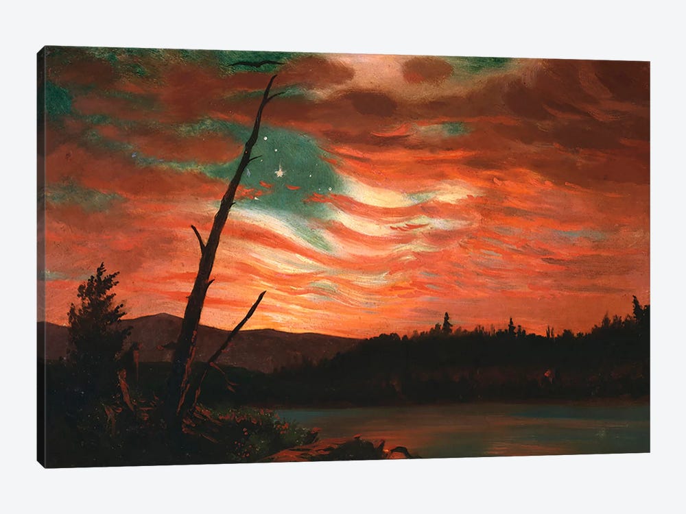 Our Banner in the Sky  by Frederic Edwin Church 1-piece Canvas Artwork