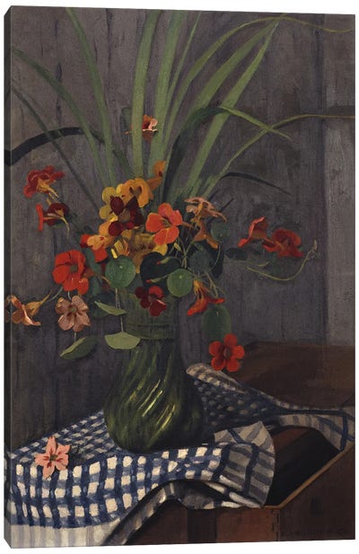 Nasturtiums, 1920  Canvas Art Print - Felix Vallotton