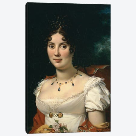 Portrait of a Lady  Canvas Print #BMN5276} by Francois Pascal Simon Gerard Canvas Art Print