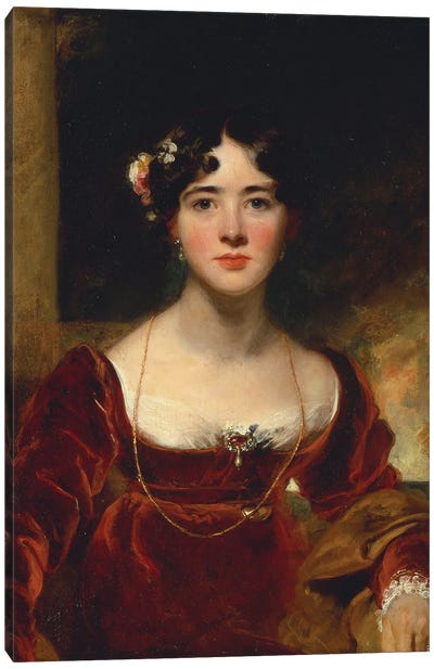 Portrait of Mrs. John Allnutt, c.1810-15  Canvas Art Print