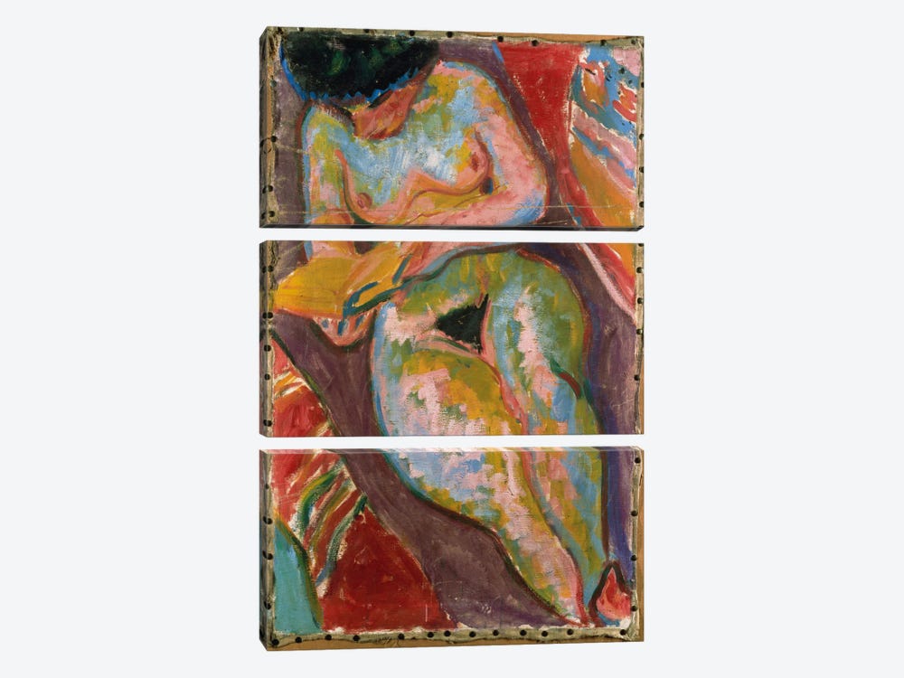 Female Nude  3-piece Canvas Print