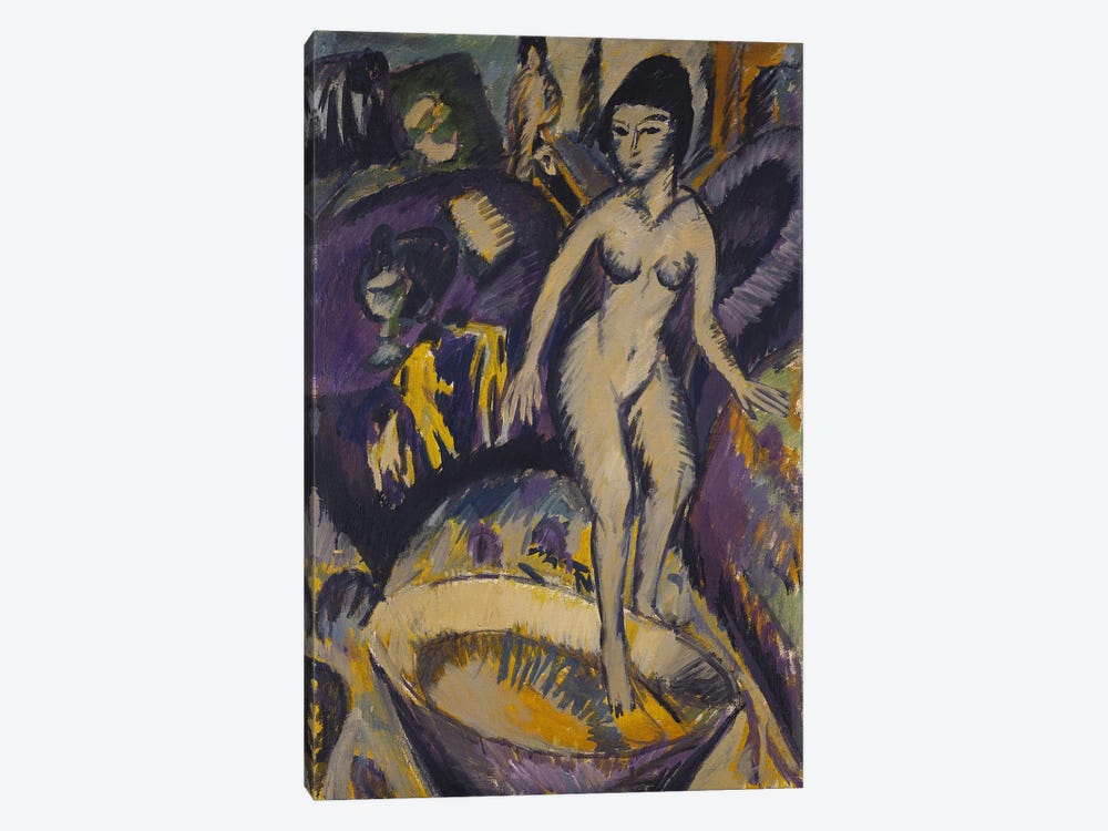 Female Nude with Hot Tub, 1912  1-piece Canvas Wall Art