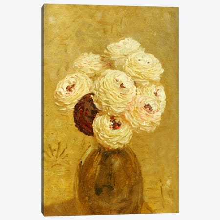 A Vase of Dahlias  Canvas Print #BMN5294} by Albert Joseph Moore Art Print
