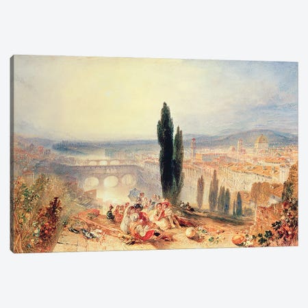 Florence from near San Miniato, 1828 Canvas Print #BMN529} by J.M.W. Turner Canvas Print