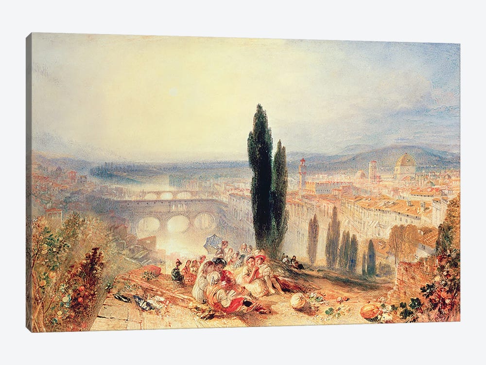 Florence from near San Miniato, 1828 by J.M.W. Turner 1-piece Canvas Art