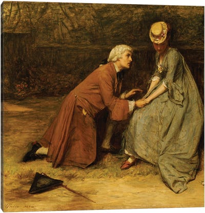 The Proposal, 1869  Canvas Art Print