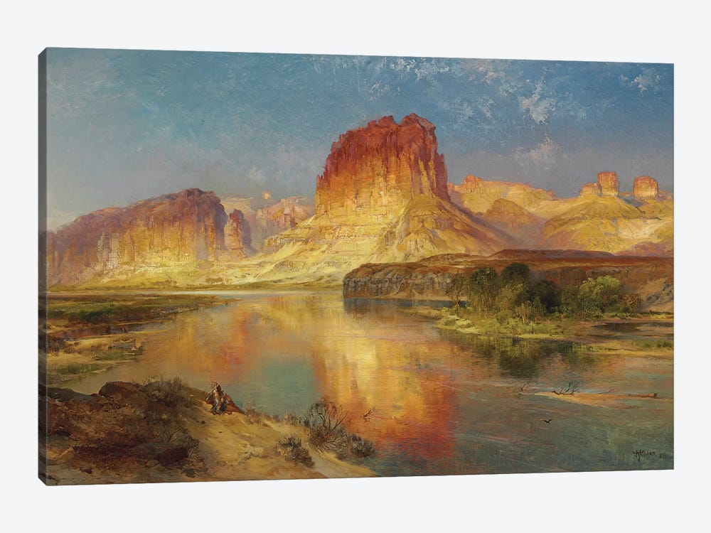 Green River of Wyoming, 1878  by Thomas Moran 1-piece Canvas Art Print