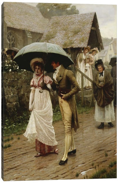 A Wet Sunday Morning, 1896  Canvas Art Print