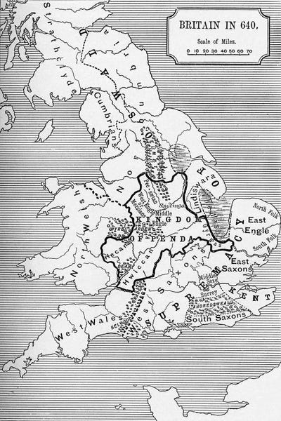 Britain In 640 The Northumbrian Kingd Canvas Print English School