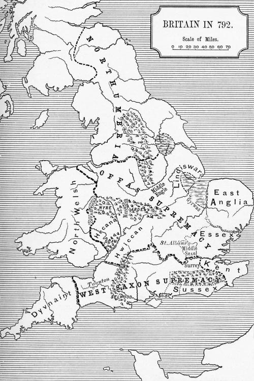 Britain In 792, The Three Kingdoms 685 To 828, A Short History of the English People